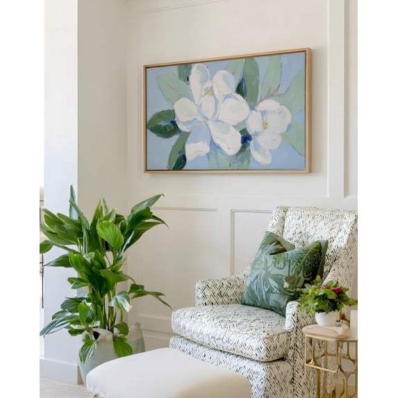Nantucket Library Botanical Magnolia Southern Coastal Floral Nantucket Vacation Lake ...