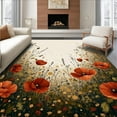 thumbnail image 1 of Botanical Meadow Spring Floral Ultra Soft Area Rug, Non Slip, Stain Resistant, Washable Area Rugs for Living Room, Bedroom 2x3ft, 1 of 6