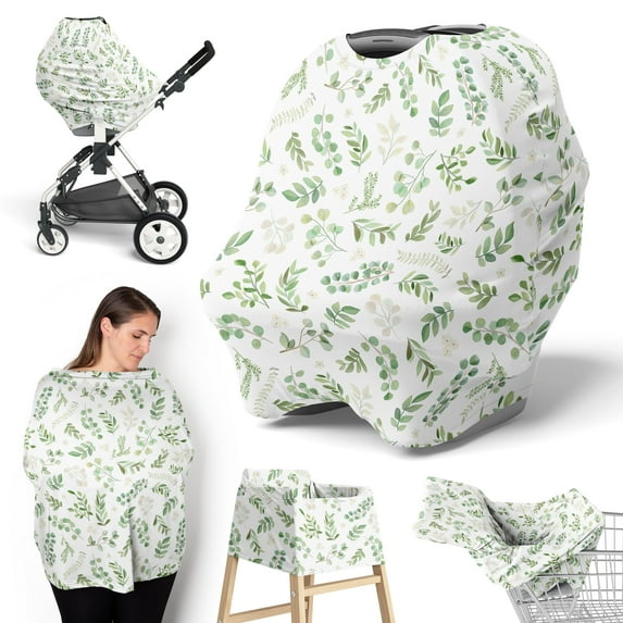 Botanical Multi Use Baby Car Seat and Nursing Cover by Sweet Jojo Designs