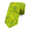thumbnail image 1 of Botanical Necktie, Nature Eco Art Leaves, Dress Tie, 3.7", Lime Green Yellow Green, by Ambesonne, 1 of 3