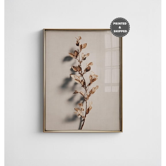 Botanical Neutral Cottagecore French Country Floral Decor Wall Decor Unframed Paper Print