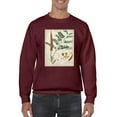 thumbnail image 1 of Botanical Notes And Drawings Sweatshirt Men -A. Descubes Designs, Male Small, 1 of 4