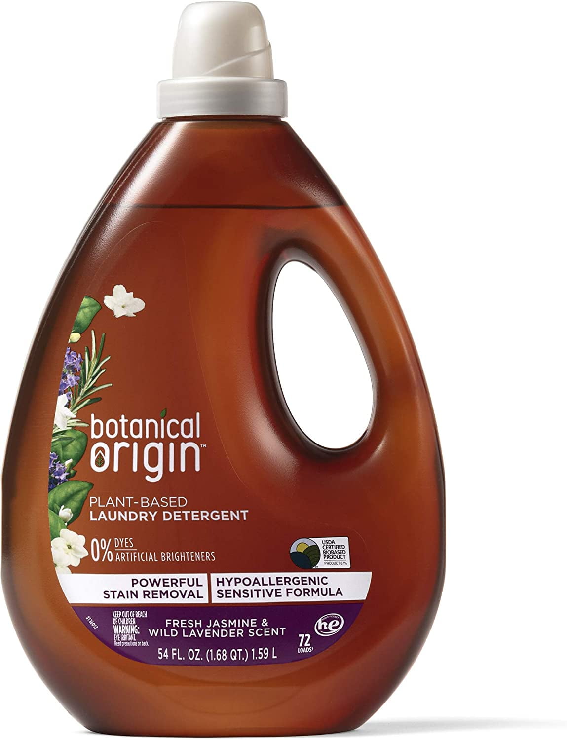 Botanical Origin Plantbased Laundry Detergent Free from Dyes and