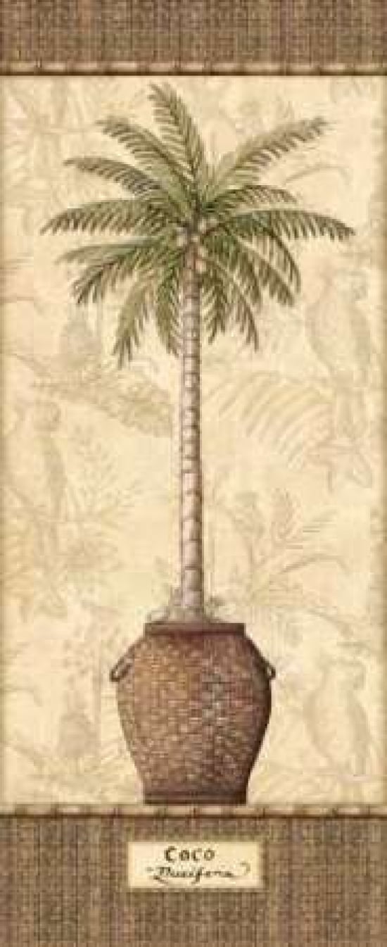 Botanical Palm III Canvas Art - Charlene Audrey (24 x 48)