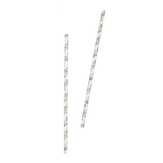 Botanical Paper Straws, Party Supplies, Unique Industries, 10 ct