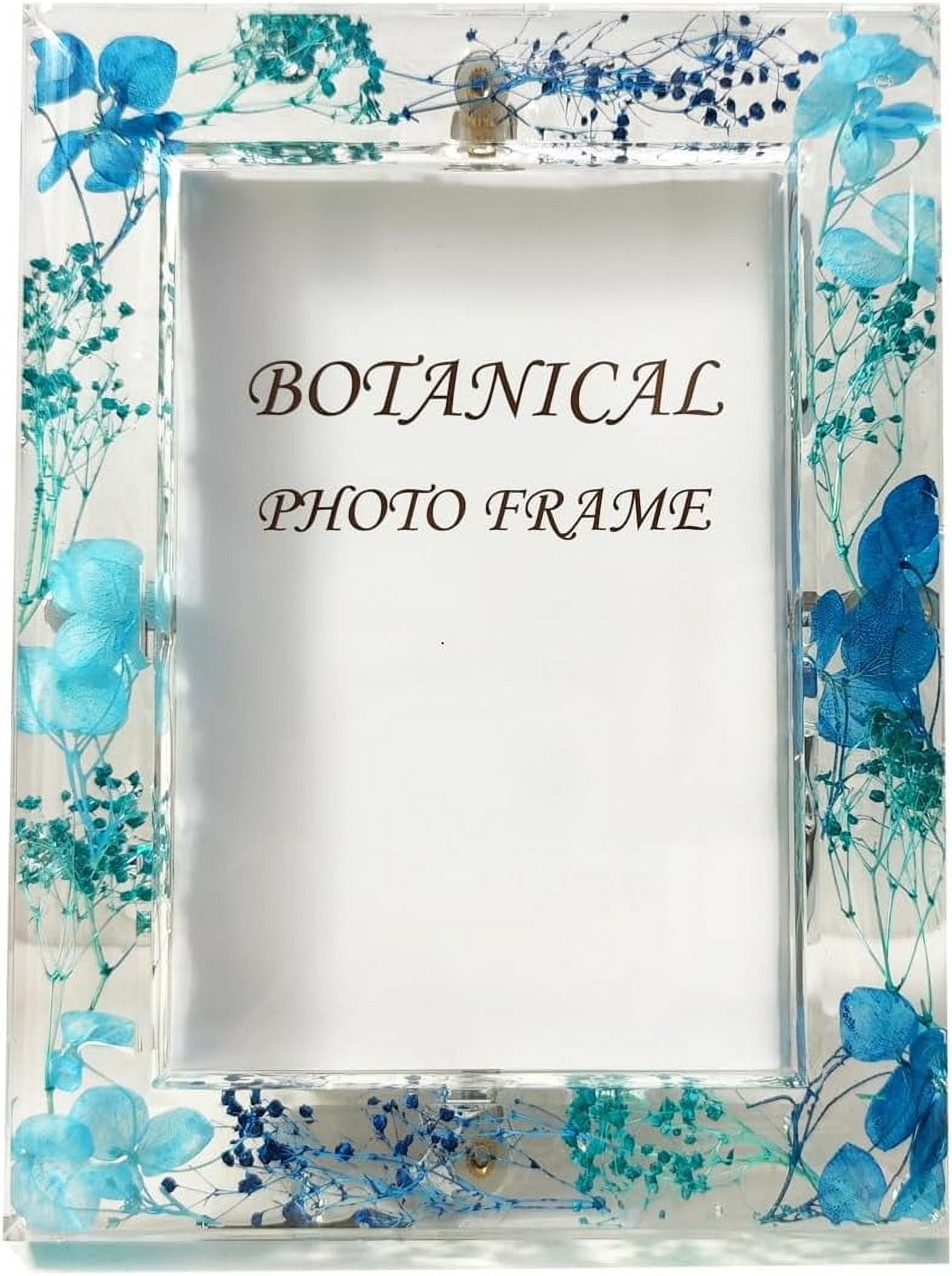 Botanical Picture Frame, 3.5"x5" 4 * 6'' 5 * 7'',Acrylic dried flower ...