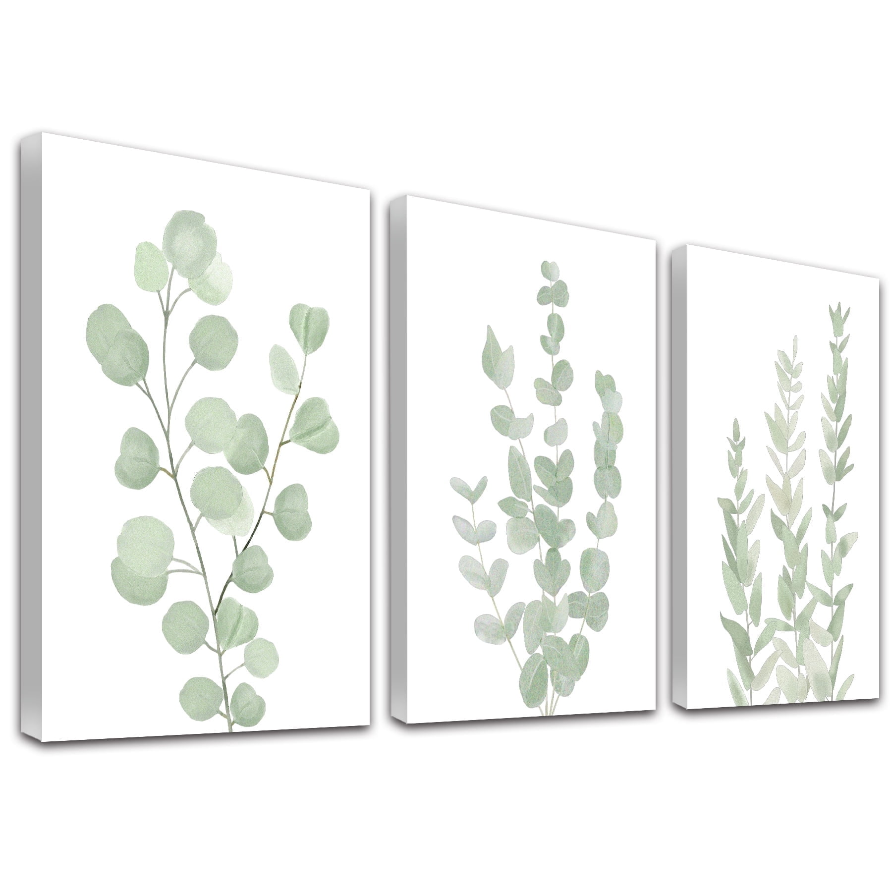 Botanical Plant Canvas Wall Art Boho Plant Wall Decor for Bedroom Floral Prints for Living Room Eucalyptus Leaf Picture