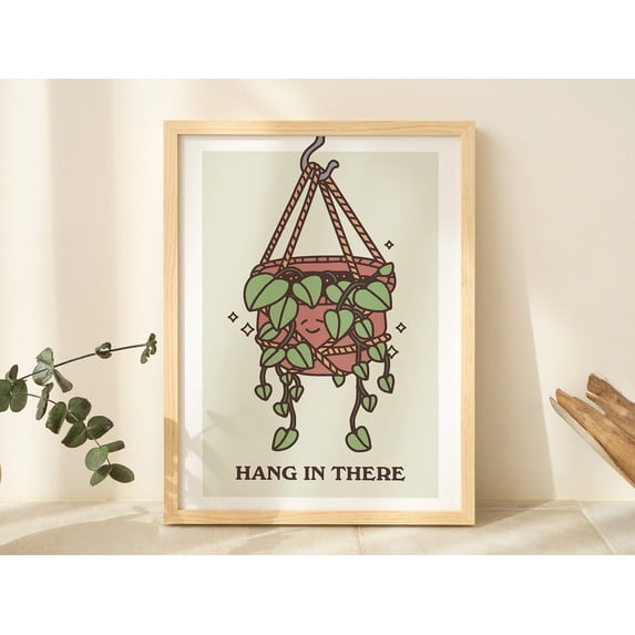 Botanical Plant Cute Quote In There Plant Botanical Art Poster , Poster ...