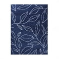 thumbnail image 1 of Botanical Plush Shag Indoor Transitional Area Rug, Cream/Blue, 4' x 6', 1 of 9