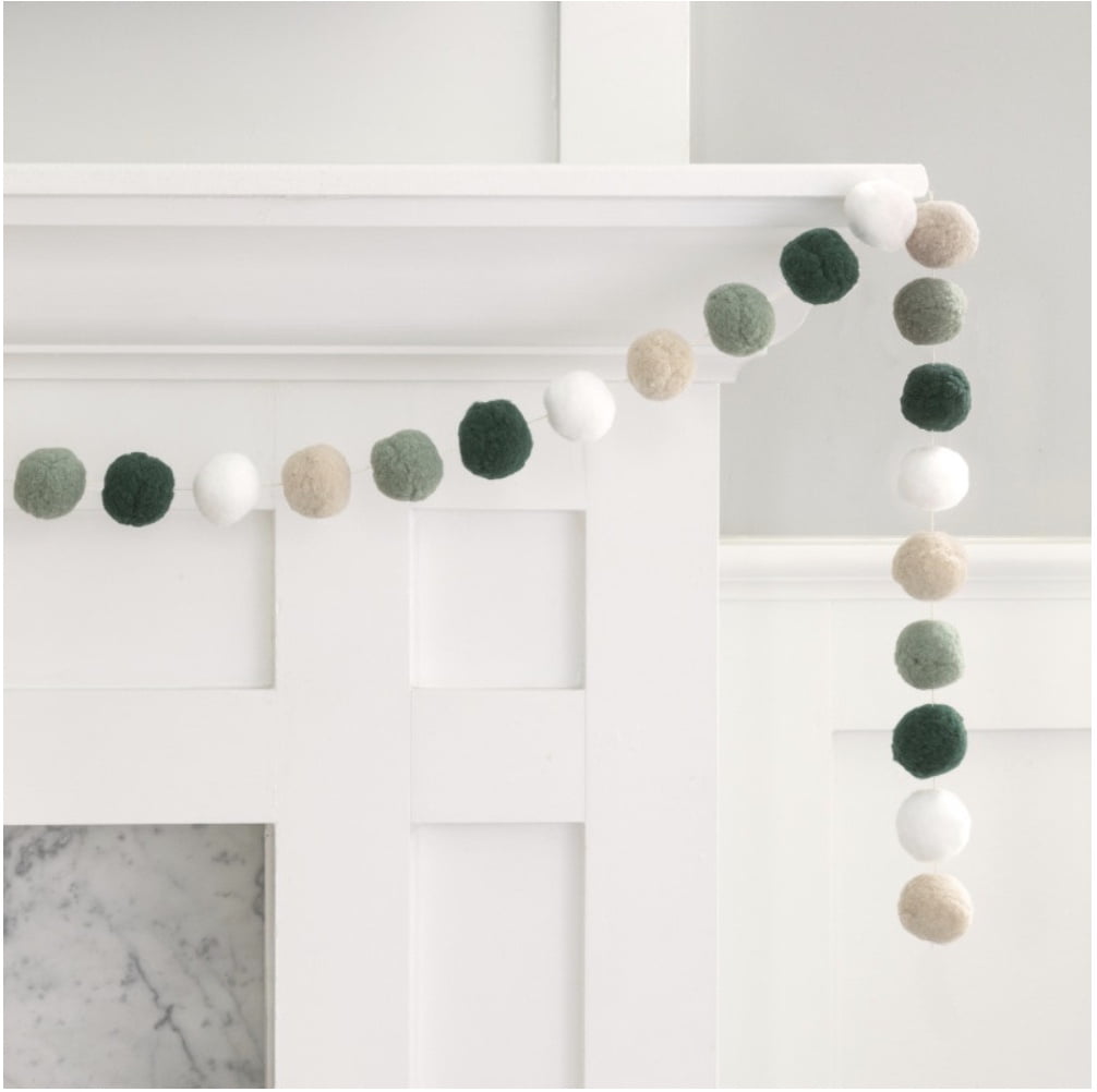 Botanical Pom Pom Garland Party 4.5 Ft Long, Unique Industries