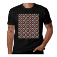 thumbnail image 1 of Botanical Poppies-Floral-Yellow-Teal-Ruby Casual Streetwea Everyday Tshirt Comfortable Wear tee shirt, 1 of 6