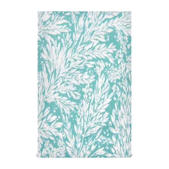 Botanical Print Decorative Waffle Towel Kitchen Dishcloth 28x18in Multi-Use Tea Towel