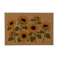 thumbnail image 1 of Botanical Print Faux Coir Doormat 24x16 Inch Outdoor Indoor Entryway Rug Dirt Trapping Non Slip Backing, 1 of 6