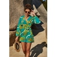 thumbnail image 1 of Botanical Print Long Sleeve Romper, 1 of 5