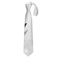 thumbnail image 1 of Botanical Print Necktie for Men - Tropical Flower & Leaves Satin Business Tie, 1 of 1