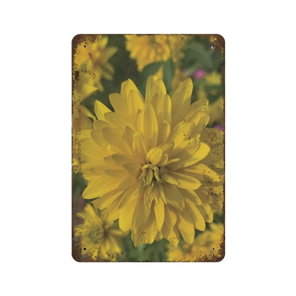 Botanical Print,Nursery Flower Decor,Floral Photography Art Print, Plant Picture, Eclectic Printable tin sign,Retro style, farmhouse decoration,bar, restaurant, garage, tin sign 8x12 inches