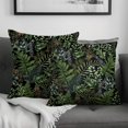 thumbnail image 1 of Botanical Print Pillow Covers 20x20 Set of 2 Vintage Black Sage Green Plant Pillow Case Spring Decorative Throw Pillow Cover Case Outdoor Farmhouse Decor for Sofa Bedroom, 1 of 6