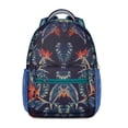 thumbnail image 1 of Botanical Print Student Backpack - Waterproof Lightweight Daypack with Spinal Support, 1 of 6