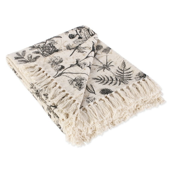 Botanical Printed Throw