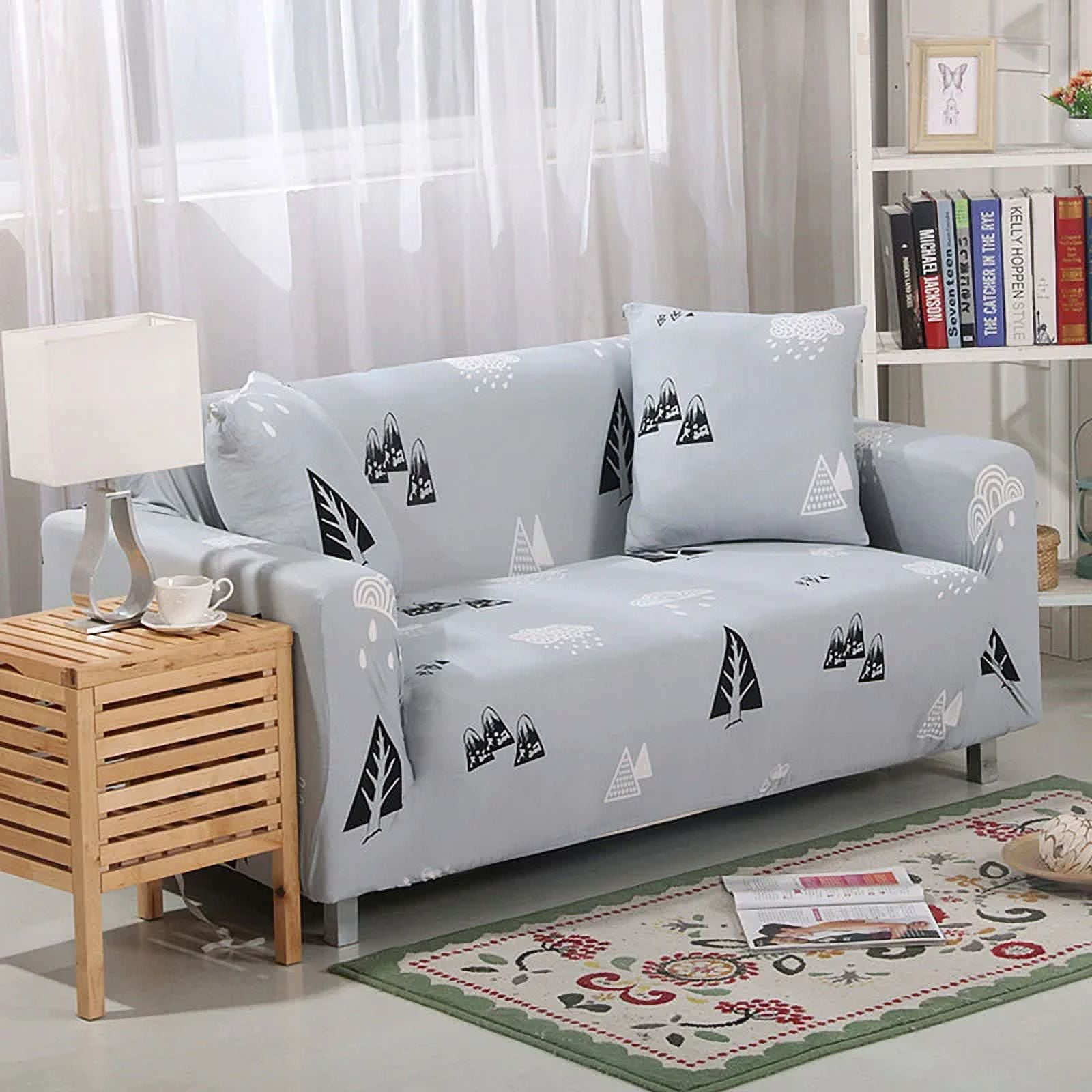 Botanical Printing Elastic Sofa Cover Comfortable Various Simple Sofa