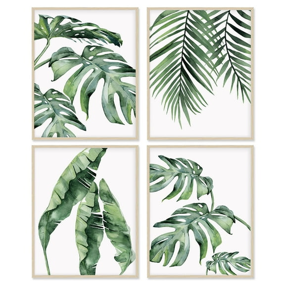 Botanical Prints Poster Wall Art Decor for Living Room, 8x10 Canvas Prints Poster Unframed Set of 4 Print Aesthetic Posters