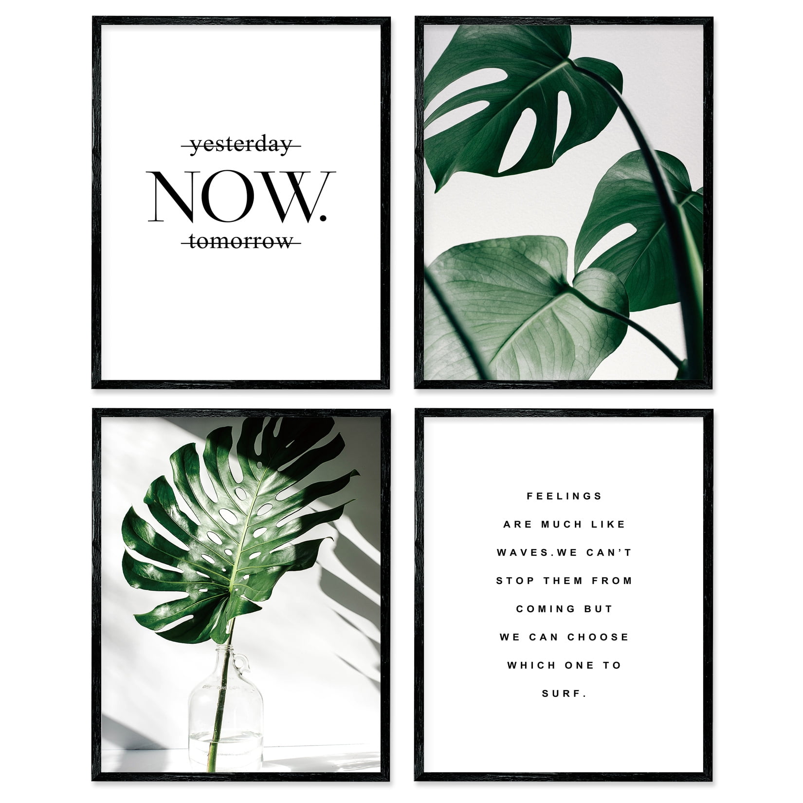 Botanical Prints Posters Wall Decor 11x14 Canvas Prints Unframed Set of ...