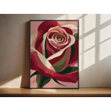 Botanical Rose Floral Maximalist Bloom Poster , Poster Print Only ...
