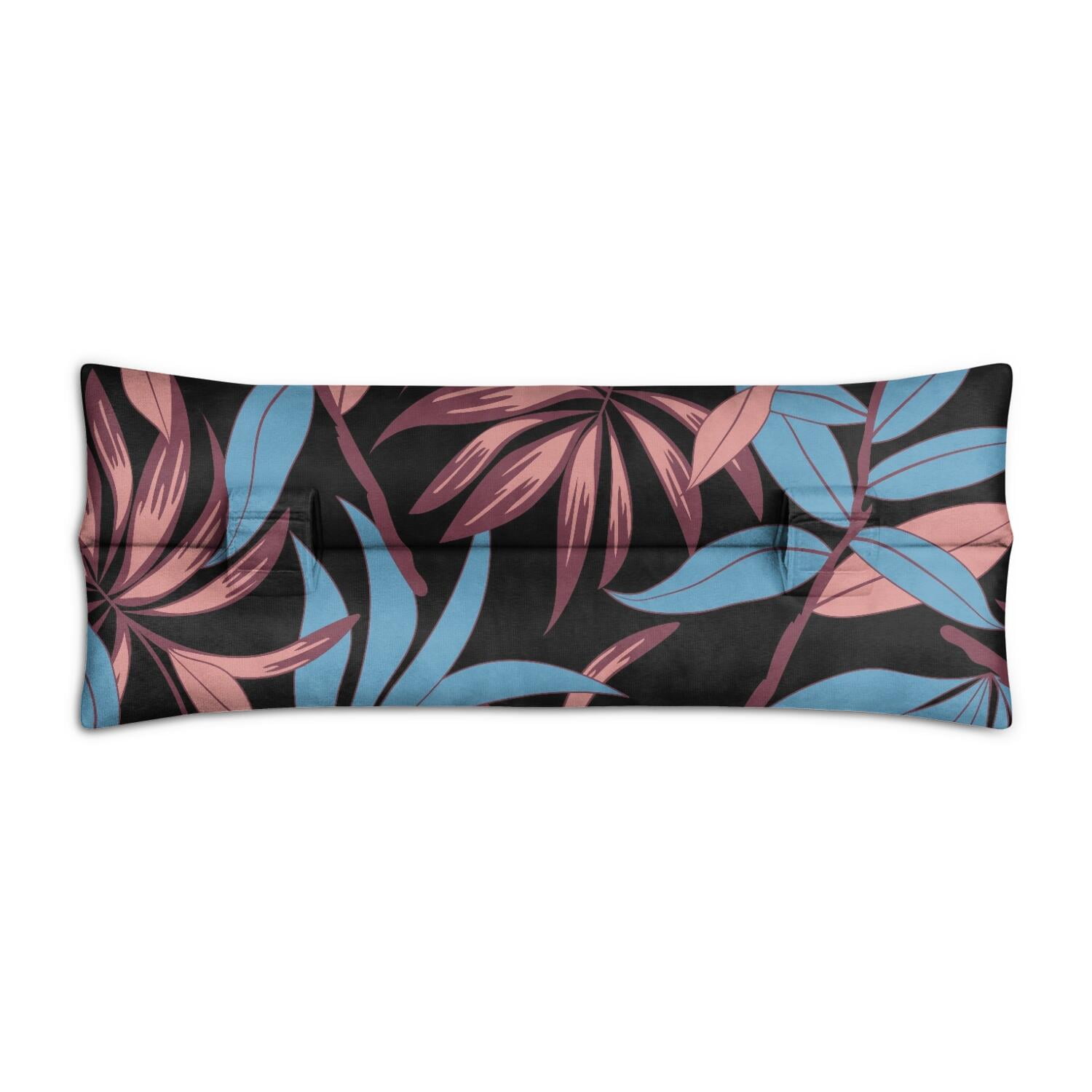 Botanical Seat Belt Pillow for Surgery - Hawaiian Floral Mastectomy Cushion - Pressure Relief Chest Protector After Surgery with Vibrant Colors