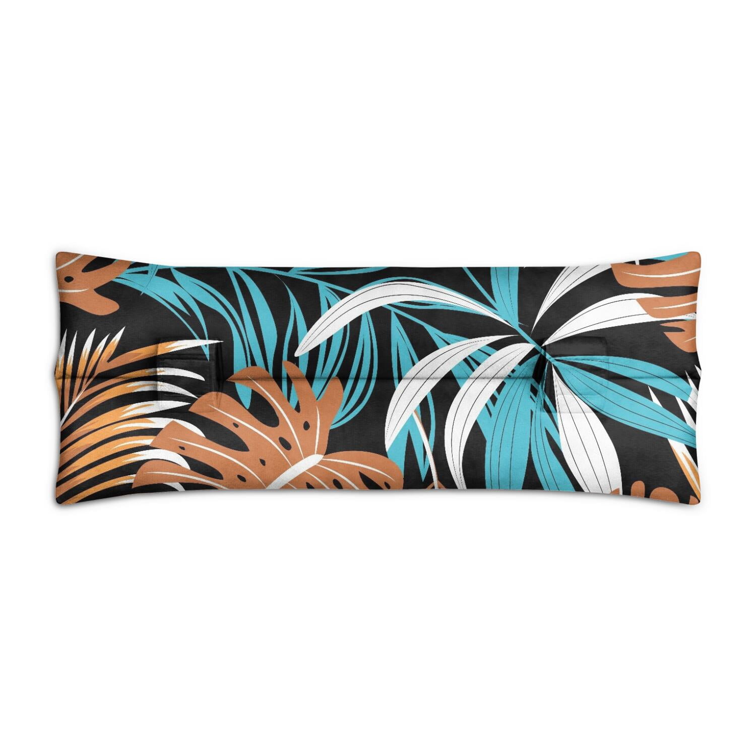 Botanical Seat Belt Pillow for Surgery - Hawaiian Floral Mastectomy Cushion - Pressure Relief Chest Protector After Surgery with Vibrant Colors