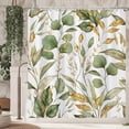 thumbnail image 1 of Botanical Shower Curtain, Green Leaves Plants Floral Tree Bathroom Curtain, Spring Fall Yellow Leaves Natural Shower Curtain Set with 12 Hooks for Bathroom, 72Wx84L, 1 of 5