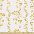 thumbnail image 1 of Ambesonne Botanical Fabric by the Yard Upholstery, Branches Tansy Flowers, 1 Yard, Earth Yellow and White, 1 of 5