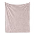 thumbnail image 1 of Botanical Soft Flannel Fleece Blanket, Monochrome Leafy Branch Symmetrical Romantic Minimalist Tones Illustration, Cozy Plush for Indoor and Outdoor Use, 70" x 90", Pale Salmon White, by Ambesonne, 1 of 5