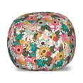 thumbnail image 1 of Botanical Storage Toy Bag Chair, Colorful Flower Bouquets Beauty Magnolia Lilly Branches Shabby Forest Meadow, Stuffed Animal Organizer Washable Bag, Large Size, Multicolor, by Ambesonne, 1 of 3