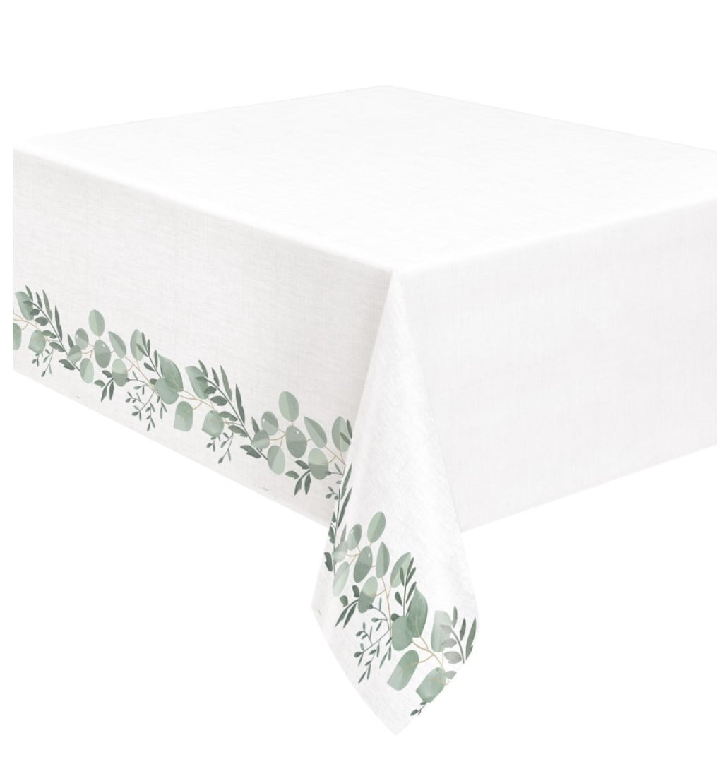 Botanical Stripe Paper Party Tablecover 54”x84”, Unique Industries, 1 ...