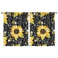 thumbnail image 1 of Botanical Sunflower Drapes 42x54 Inch Rod Pocket Blackout Curtains 2 Panels, Rustic Style Window Treatment, 1 of 2