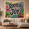 thumbnail image 1 of Botanical Sunshine Illustration With Vibrant Flowers Cheerful Boho Wall Art for Plant Lovers Bohhemian Home Decor Housewarming Gift Tapestry Wall Hanging for Bedroom and Living Room, 1 of 6