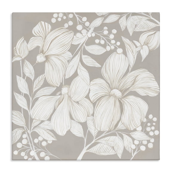 Stupell Industries Botanical Symphony Neutrals Canvas Wall Art, design by Hannah Dawson, 30 x 30