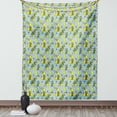 thumbnail image 1 of Botanical Tapestry, Fresh Lemon Patterns with Blossoms and Branches Botanical Spring Art, Wall Hanging for Bedroom Living Room Dorm Decor, 60W X 80L Inches, Yellow Blue and Green, by Ambesonne, 1 of 5