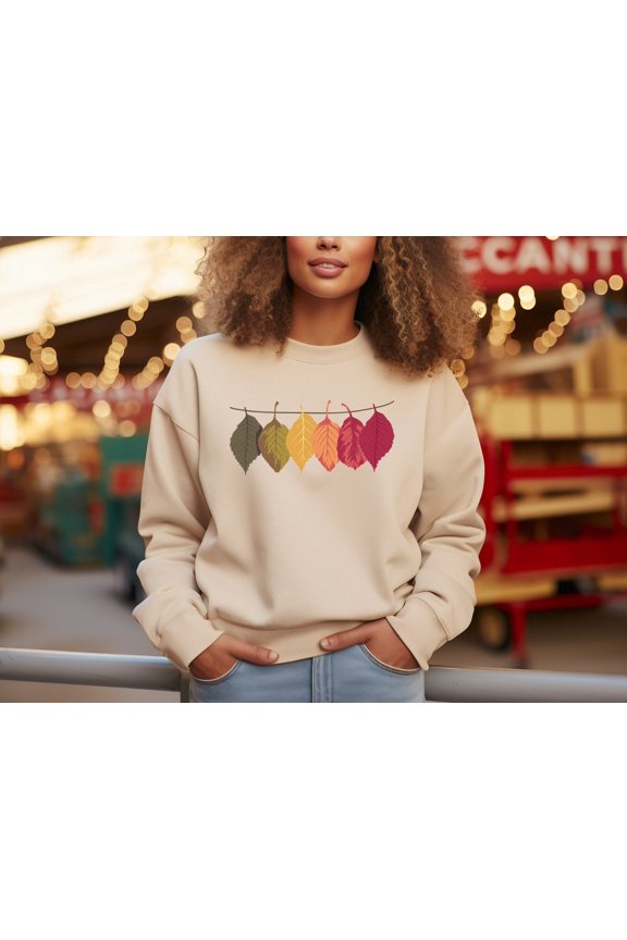 Botanical Tee Fall Leaf Shirt for Woman, Plant Lady Shirt, Fall Tees, Thanksgiving T-shirt