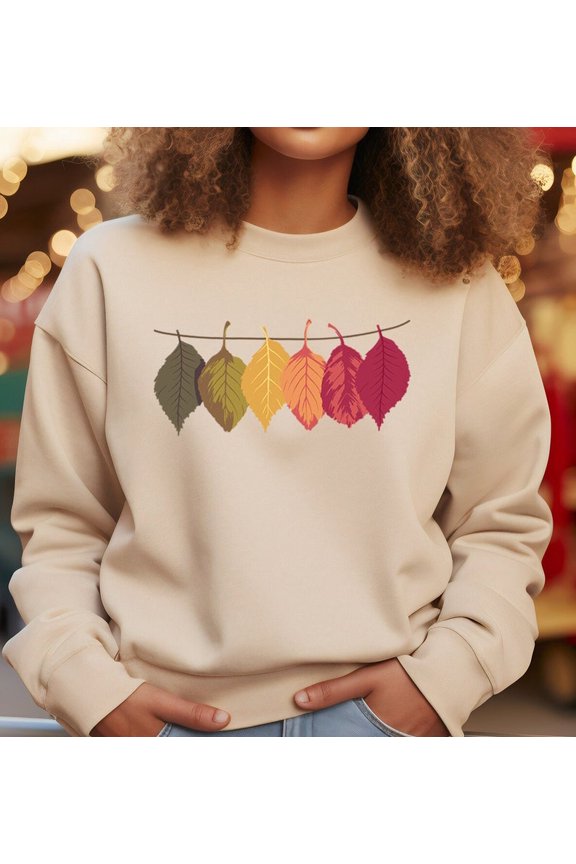 Botanical Tee , Fall Leaf Sweatshirt for Woman, Plant Lady Sweatshirt, Fall Tees, Thanksgiving T-shirt, Thanksgiving T-Shirt , Cute Fall Sweatshirt For