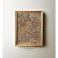 thumbnail image 1 of Botanical Textile Design Art, Vintage Rustic Floral Pattern Home Decor, Vivid Art Print Sh-325 Wall Art, Modern Wall Decor, 16x24 UNFRAMED, 1 of 2