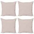 thumbnail image 1 of Ambesonne Botanical Throw Pillow Cover 4 Pack, Monochrome Leaves Art, 24", Pale Salmon White, 1 of 2