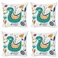 thumbnail image 1 of Ambesonne Botanical Throw Pillow Cover 4 Pack, Poppy Butterflies Ducks, 18", Multicolor, 1 of 2