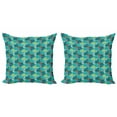 thumbnail image 1 of Ambesonne Botanical Throw Pillow Cover 2 Pack, Pastel Floral Sketch Art, 16", Multicolor, 1 of 2