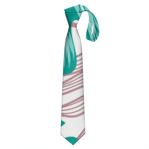 Botanical Tie & Polyester Tie Option: Summer Tropical Tie, Lightweight and Comfortable for Everyday Wear