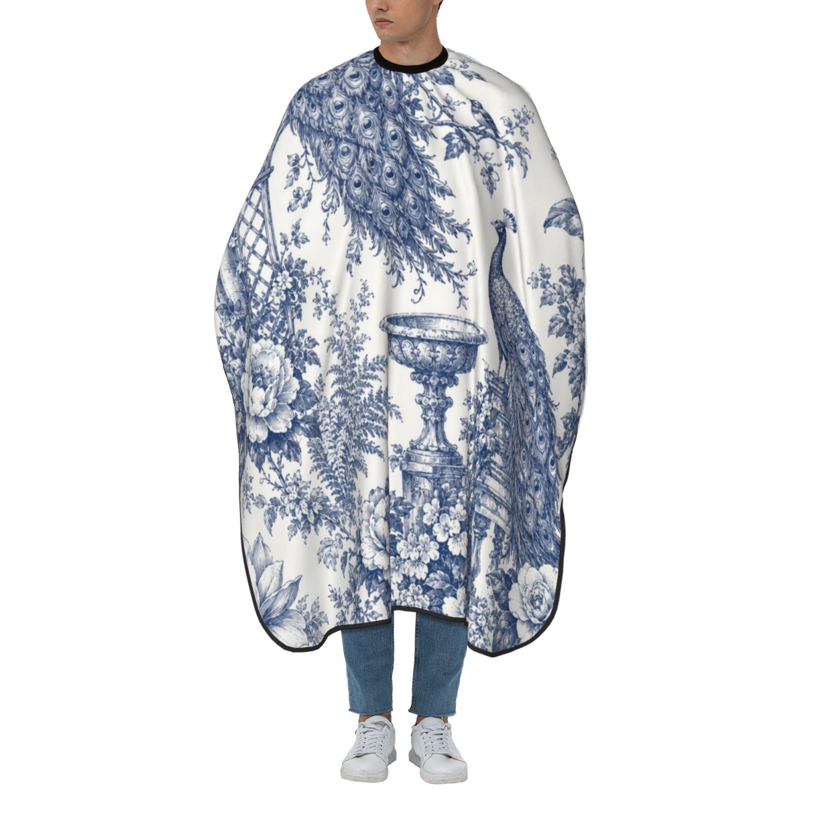Botanical Toile Bird Pattern Hair Cut Hairdressing Cape Apron ...