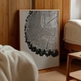 Botanical Tree Rings Art Monochrome Wood Cross Section Nature Office ...