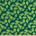 thumbnail image 1 of Ambesonne Botanical Fabric by the Yard Upholstery, Jasmine Bush Leaves Art, 10 Yards, Dark Teal and Lime Green, 1 of 4