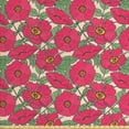 thumbnail image 1 of Botanical Upholstery Fabric by the Yard, Pattern with Pink Dog Roses Green Stems and Leaves Vintage Style Garden Flowers, Decorative Fabric for DIY and Home Accents, Multicolor by Ambesonne, 1 of 4
