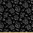 thumbnail image 1 of Ambesonne Botanical Fabric by the Yard Upholstery, Hand Drawn Garden Nature, 10 Yards, Charcoal Grey and White, 1 of 4
